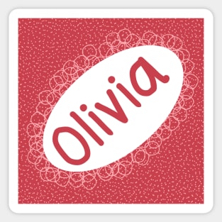 Olivia themed home decor Sticker